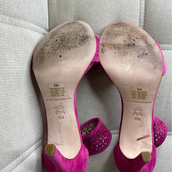 Pink Antonio Melani Heels size 8M - Picture 3 of 4